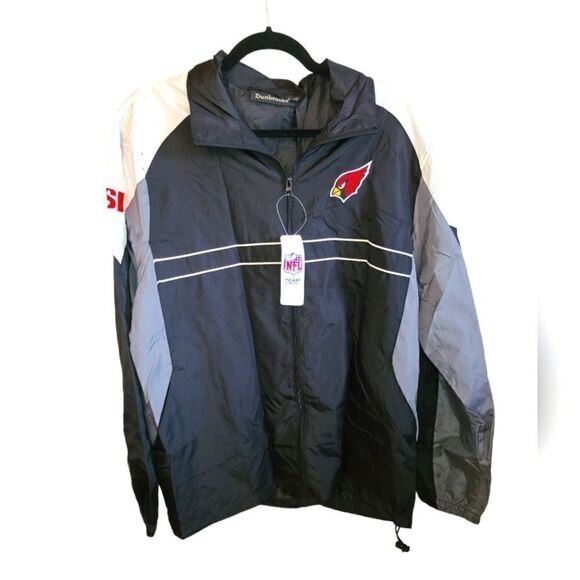 NFL Arizona Cardinals Dunbrooke Windbreaker Jacket  men's size Large - Picture 1 of 10